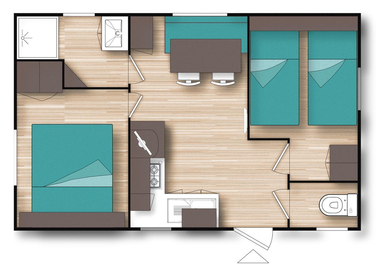 Camping Resort Les Champs Blancs 아그 외부 사진
