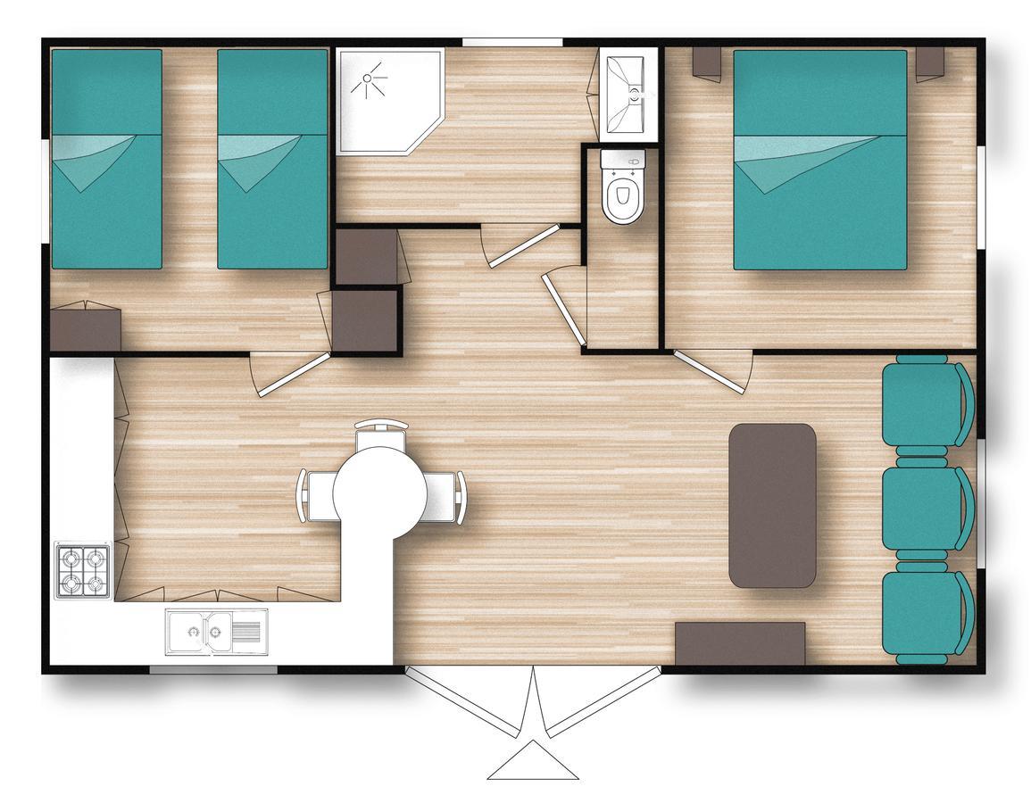 Camping Resort Les Champs Blancs 아그 외부 사진