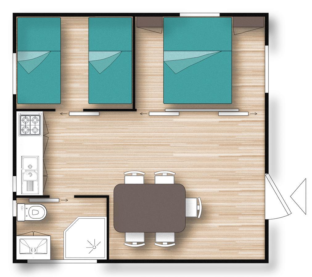 Camping Resort Les Champs Blancs 아그 외부 사진